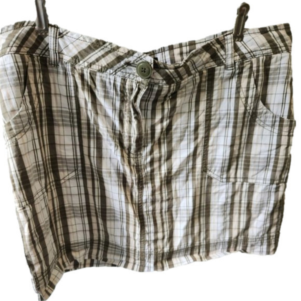 467. Neutral Plaid Skort |12